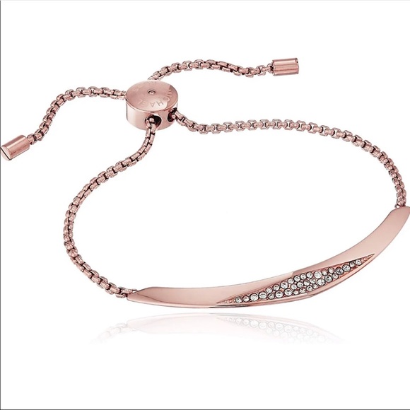 Michael Kors Rose Gold Tone Slider Bracelet - Picture 1 of 7